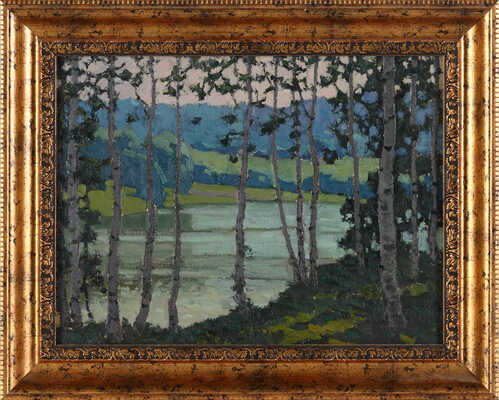 Калинин Иван Михайлович. На озере